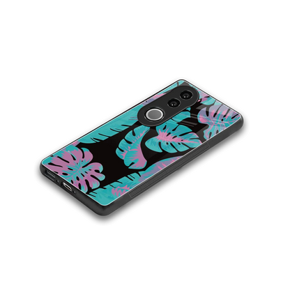 Twilight Foliage stylish phone case for vivo v50 | glossy glass and slim fit