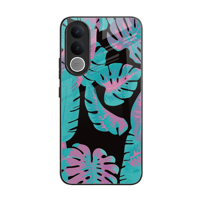 Twilight Foliage back phone cover | glass case for vivo v70 fe