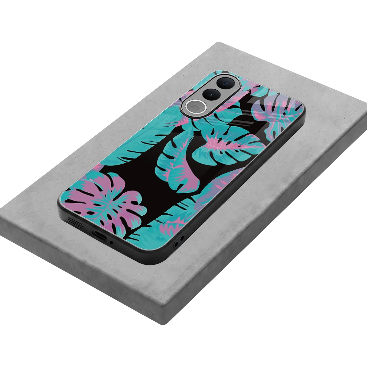 Twilight Foliage stylish phone case for vivo v70 fe | glossy glass and slim fit