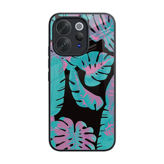 Twilight Foliage back phone cover | glass case for vivo v70 elite