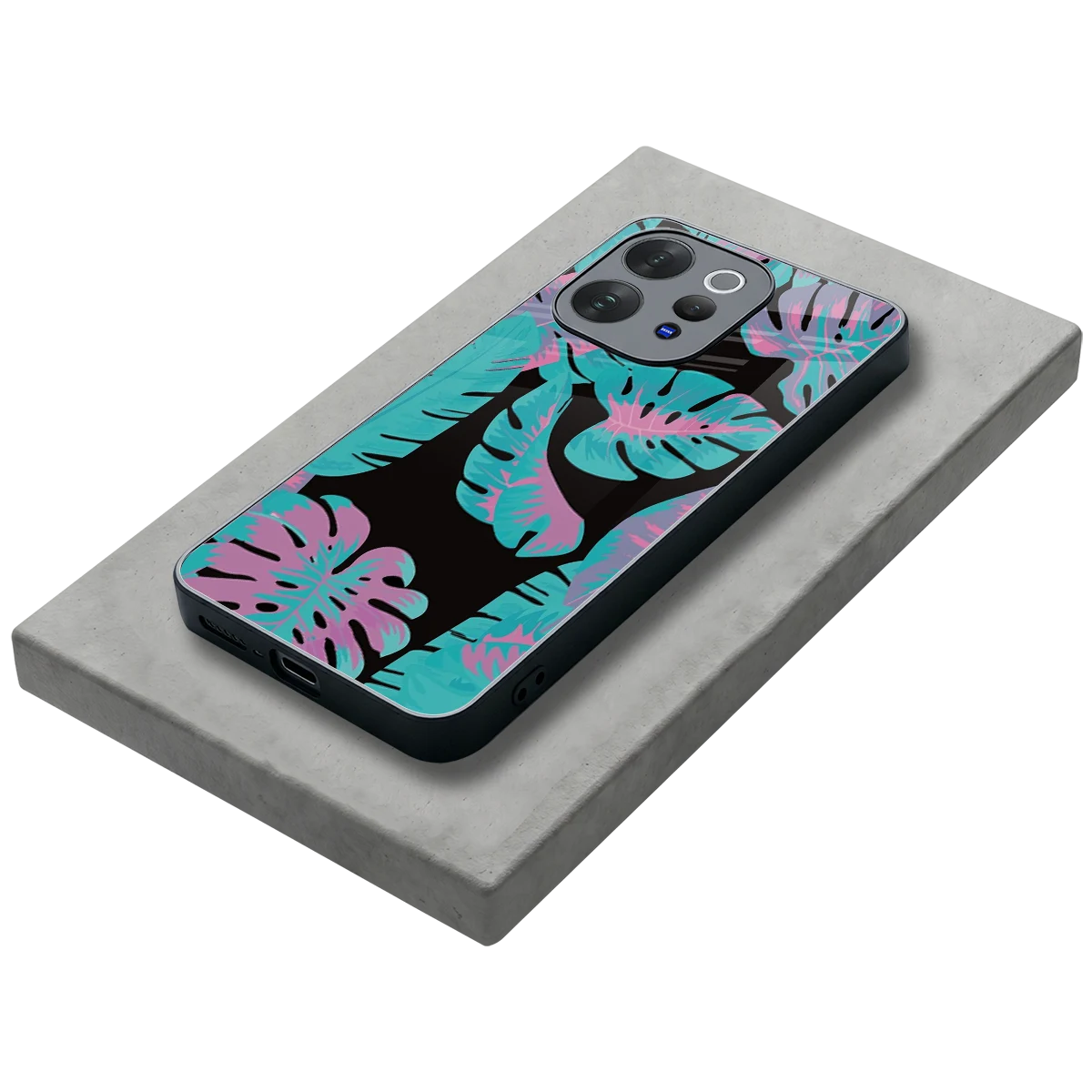 Twilight Foliage stylish phone case for vivo v70 elite | glossy glass and slim fit