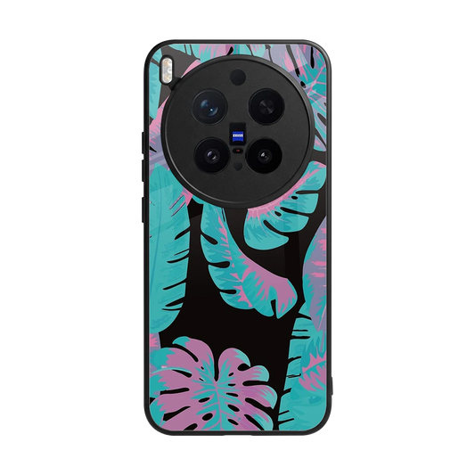 Twilight Foliage back phone cover | glass case for vivo x300 pro