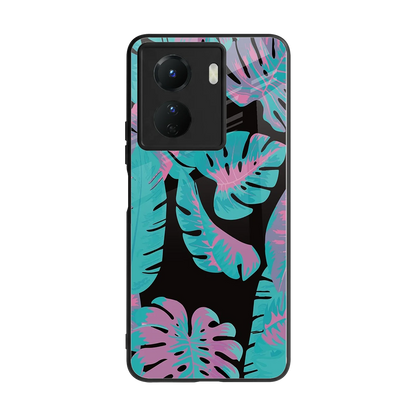 Twilight Foliage back phone cover | glass case for vivo y16