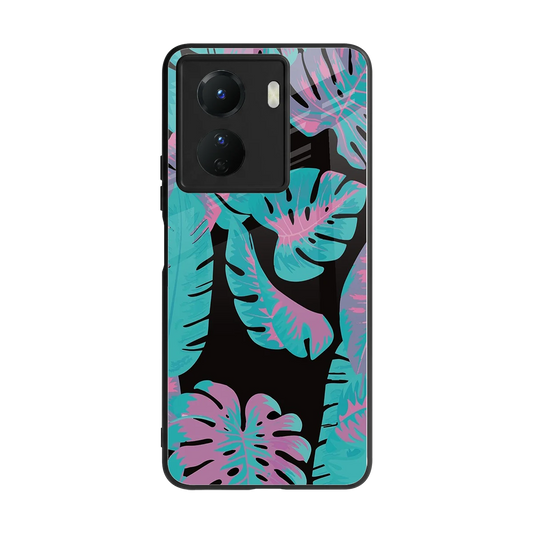 Twilight Foliage back phone cover | glass case for vivo y16