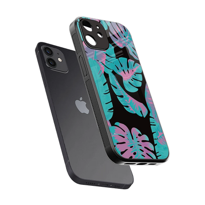 Twilight Foliage sleek iphone 11 cover with tempered glass back and TPU edges