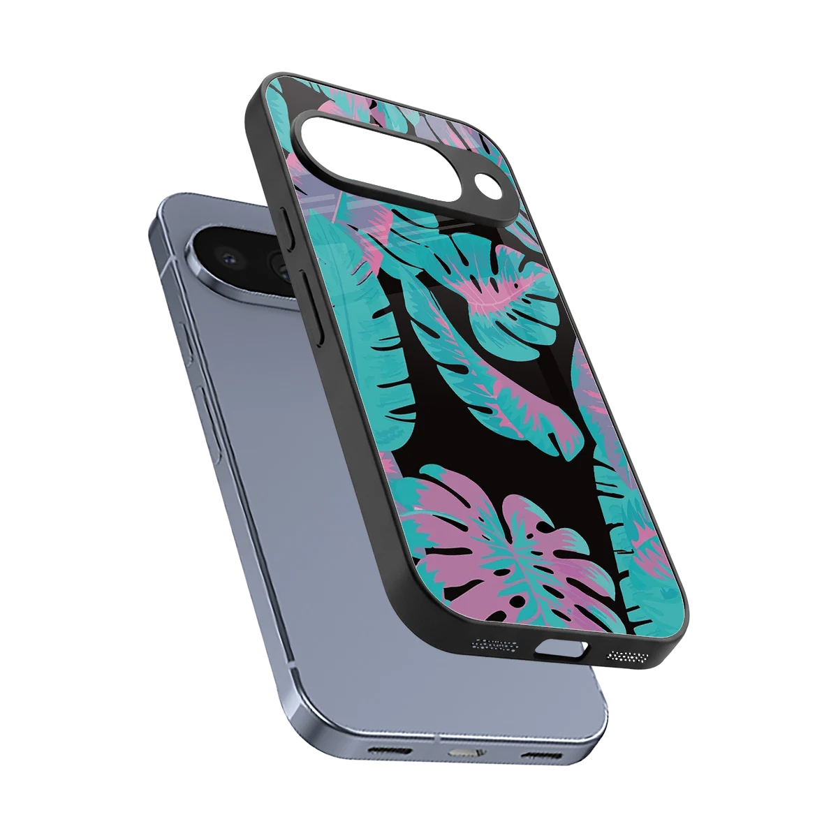 Twilight Foliage sleek google pixel 10 cover with tempered glass back and TPU edges