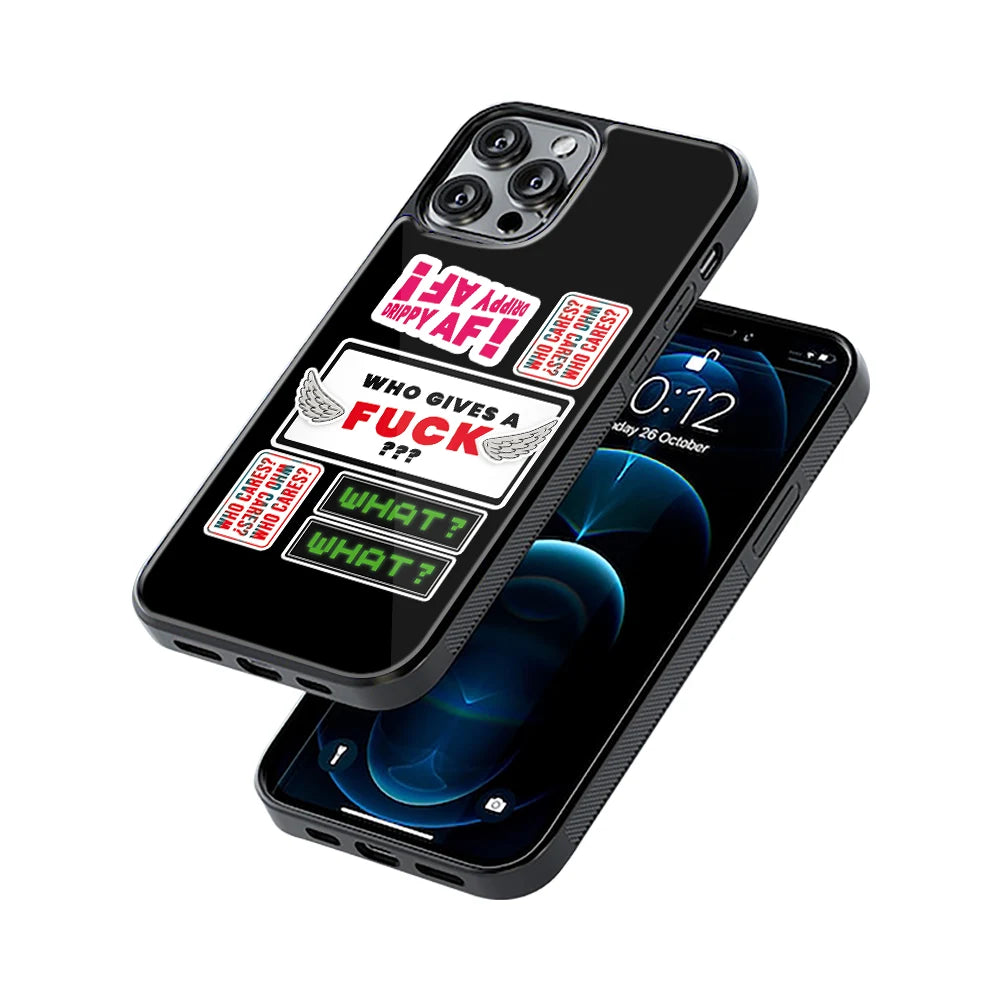 Protective Glass Back Phone Case Compatible with iPhone, Samsung, OnePlus, Pixel & More