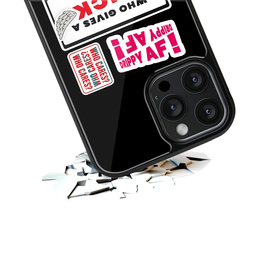 Durable Glass Back Mobile Case for iPhone, Samsung, OnePlus, Google Pixel, Redmi, Vivo, Oppo