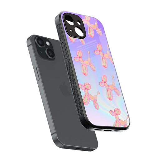 Unicorn Dreams sleek iphone 13 cover with tempered glass back and TPU edges