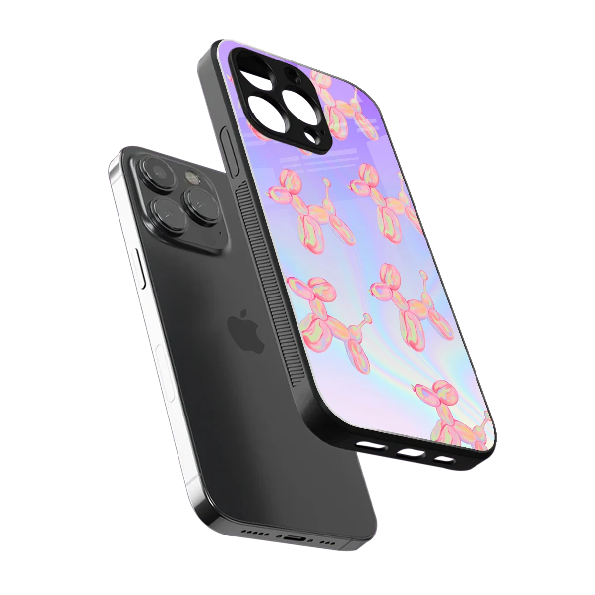 Unicorn Dreams sleek iphone 16 pro max cover with tempered glass back and TPU edges