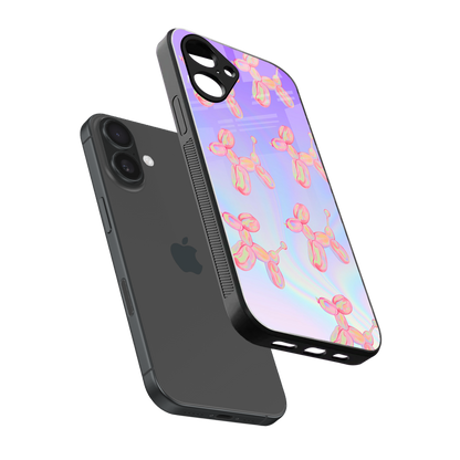 Unicorn Dreams sleek iPhone 16 cover with tempered glass back and TPU edges
