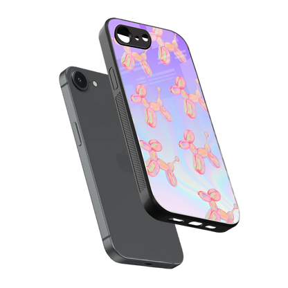 Unicorn Dreams sleek iphone 16e cover with tempered glass back and TPU edges