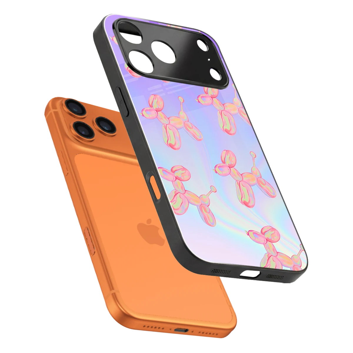 Unicorn Dreams sleek iphone 17 pro cover with tempered glass back and TPU edges