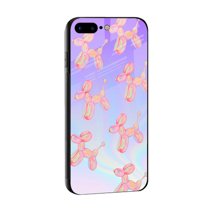 Unicorn Dreams sleek iphone 7 plus cover with tempered glass back and TPU edges