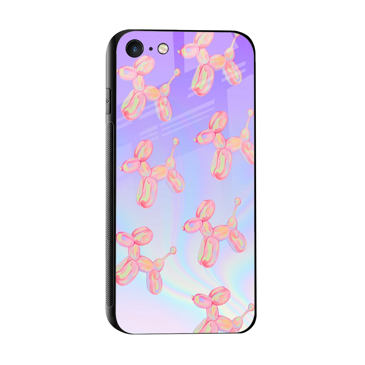 Unicorn Dreams sleek iphone 7 cover with tempered glass back and TPU edges