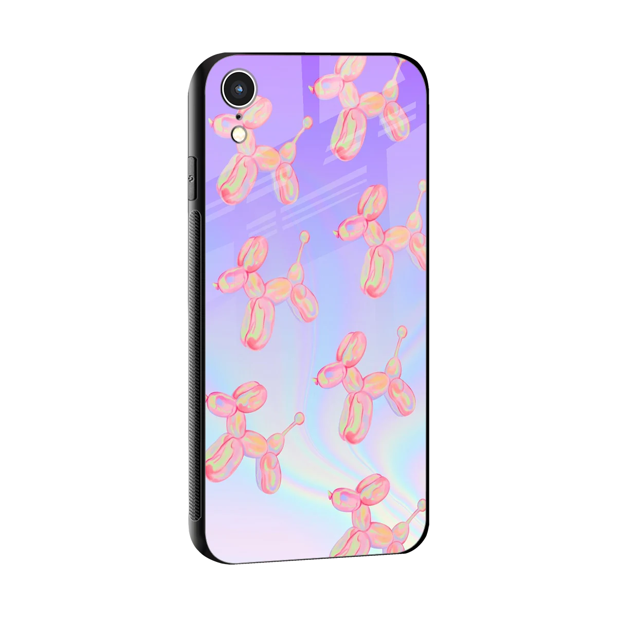 Unicorn Dreams sleek iphone xr cover with tempered glass back and TPU edges