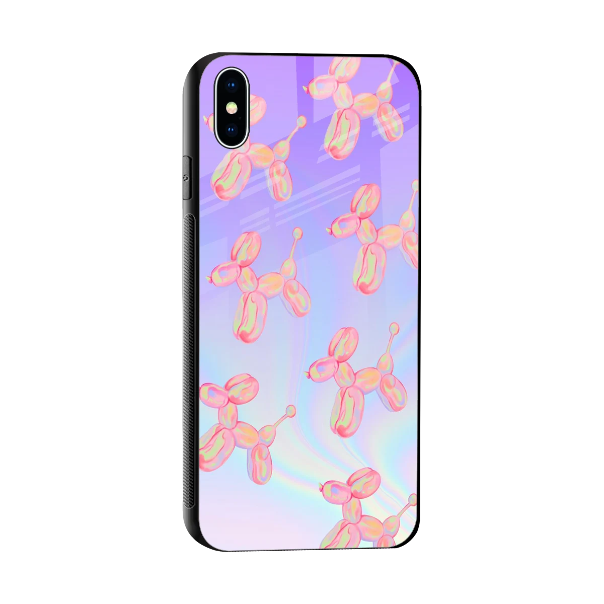 Unicorn Dreams sleek iphone xs max cover with tempered glass back and TPU edges