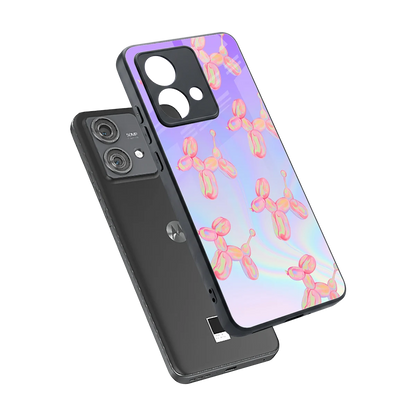 Unicorn Dreams sleek motorola edge 40 neo 5g cover with tempered glass back and TPU edges