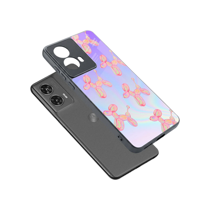 Unicorn Dreams sleek motorola edge 50 fusion cover with tempered glass back and TPU edges