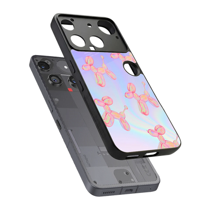 Unicorn Dreams sleek nothing phone 3 cover with tempered glass back and TPU edges