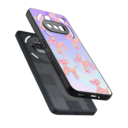 Unicorn Dreams sleek nothing phone 3a cover with tempered glass back and TPU edges