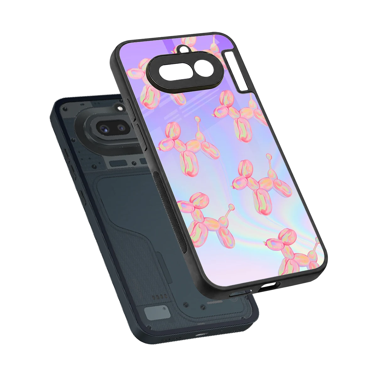 Unicorn Dreams sleek nothing phone 4a cover with tempered glass back and TPU edges