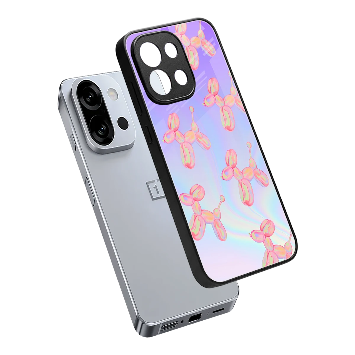 Unicorn Dreams sleek oneplus 13s cover with tempered glass back and TPU edges
