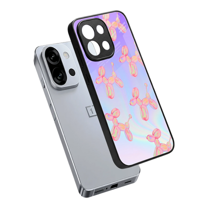 Unicorn Dreams sleek oneplus 13s cover with tempered glass back and TPU edges