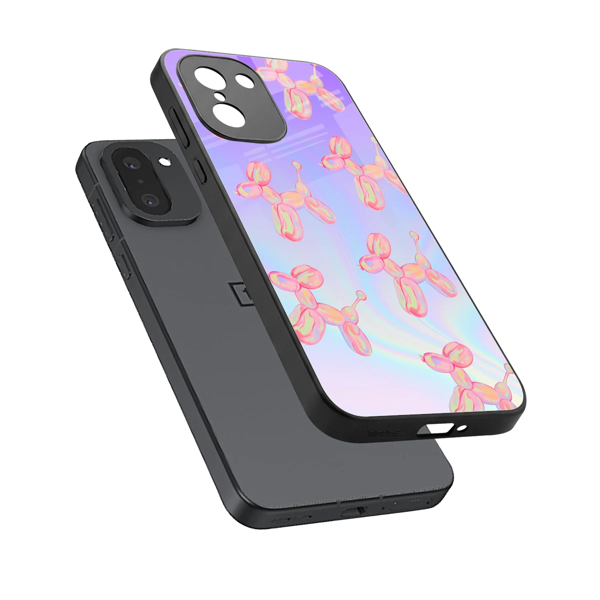 Unicorn Dreams sleek oneplus 15r cover with tempered glass back and TPU edges
