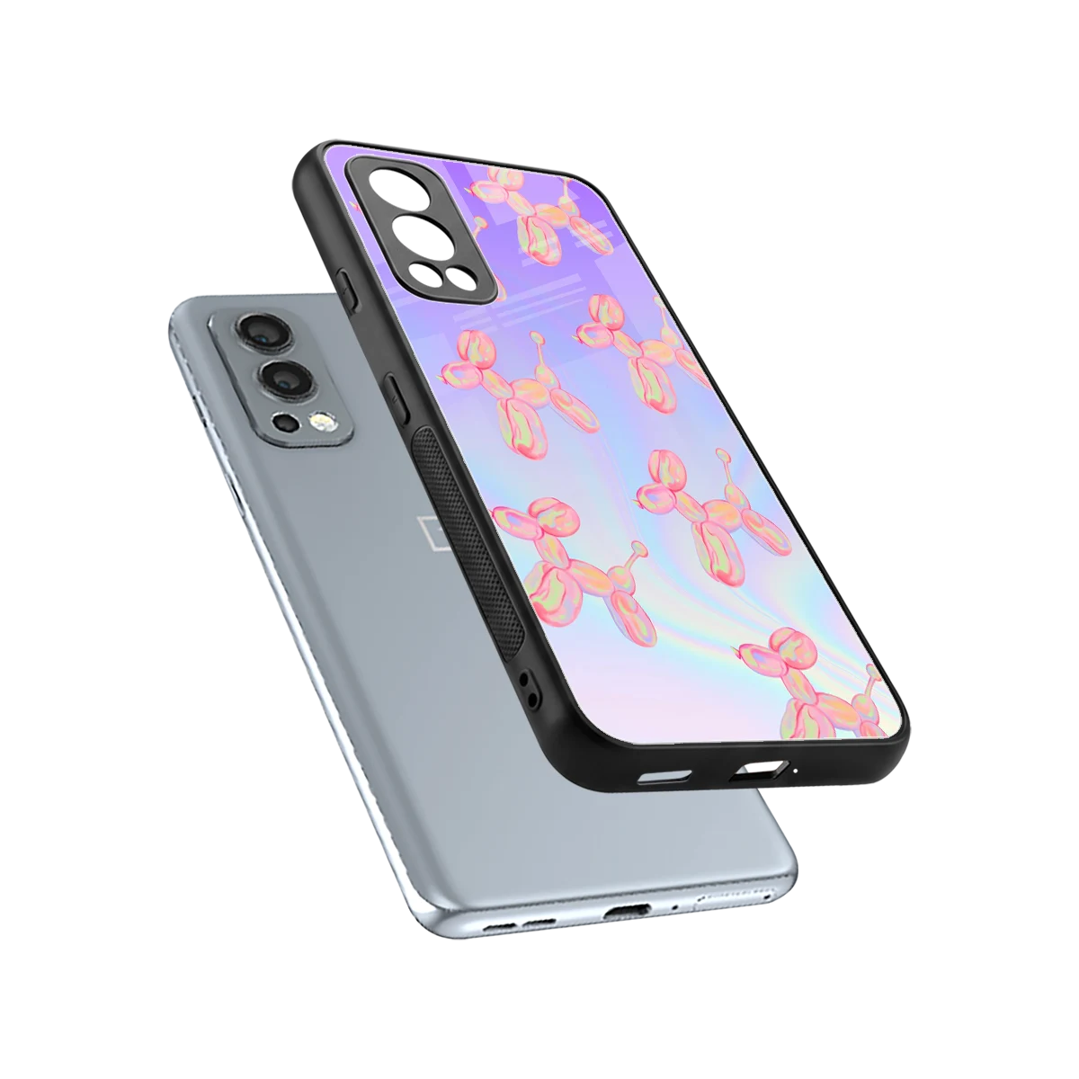 Unicorn Dreams sleek oneplus nord 2 cover with tempered glass back and TPU edges