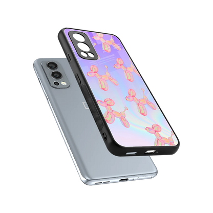 Unicorn Dreams sleek oneplus nord 2 cover with tempered glass back and TPU edges