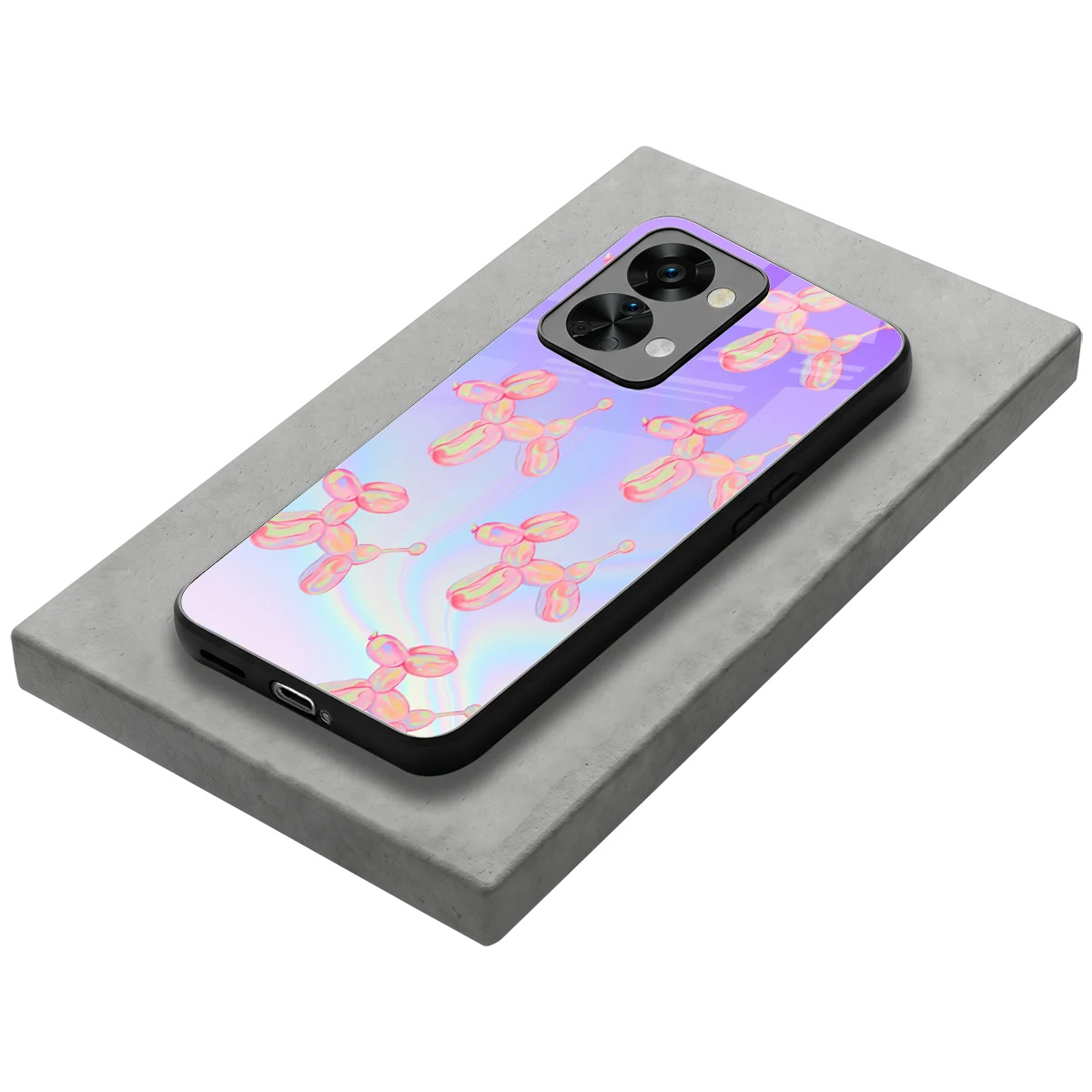 Unicorn Dreams stylish phone case for oneplus nord 2t | glossy glass and slim fit