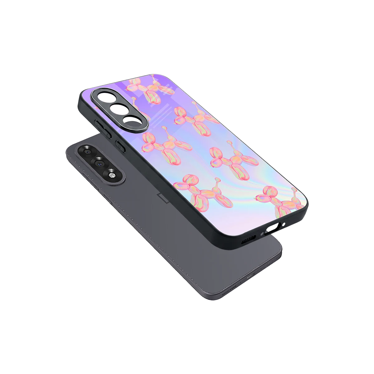Unicorn Dreams sleek oneplus nord 5 cover with tempered glass back and TPU edges