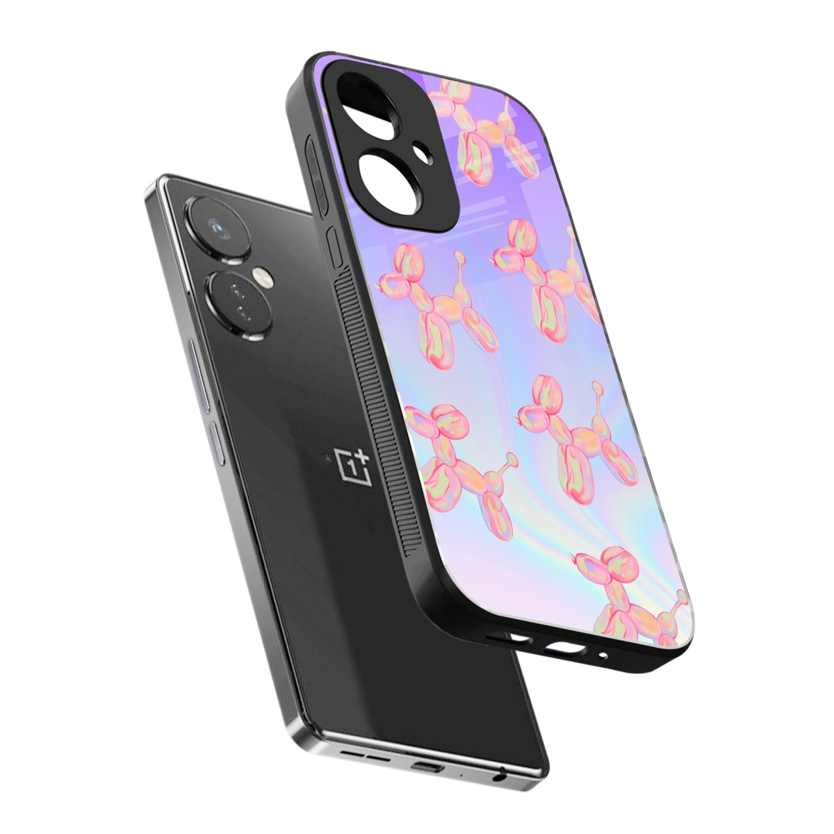Unicorn Dreams sleek oneplus nord ce 3 cover with tempered glass back and TPU edges
