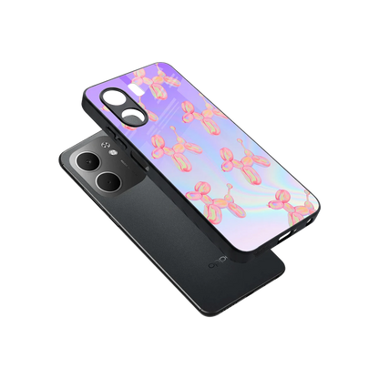 Unicorn Dreams sleek oppo a5x 5g cover with tempered glass back and TPU edges