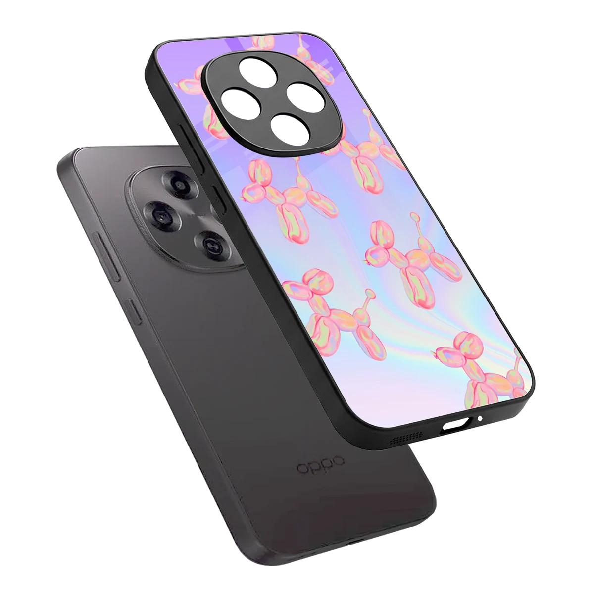 Unicorn Dreams sleek oppo f31 pro 5g cover with tempered glass back and TPU edges