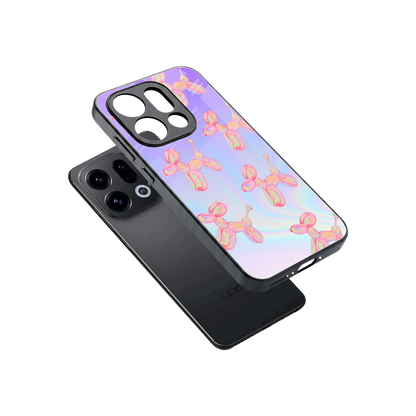 Unicorn Dreams sleek oppo find x9 cover with tempered glass back and TPU edges