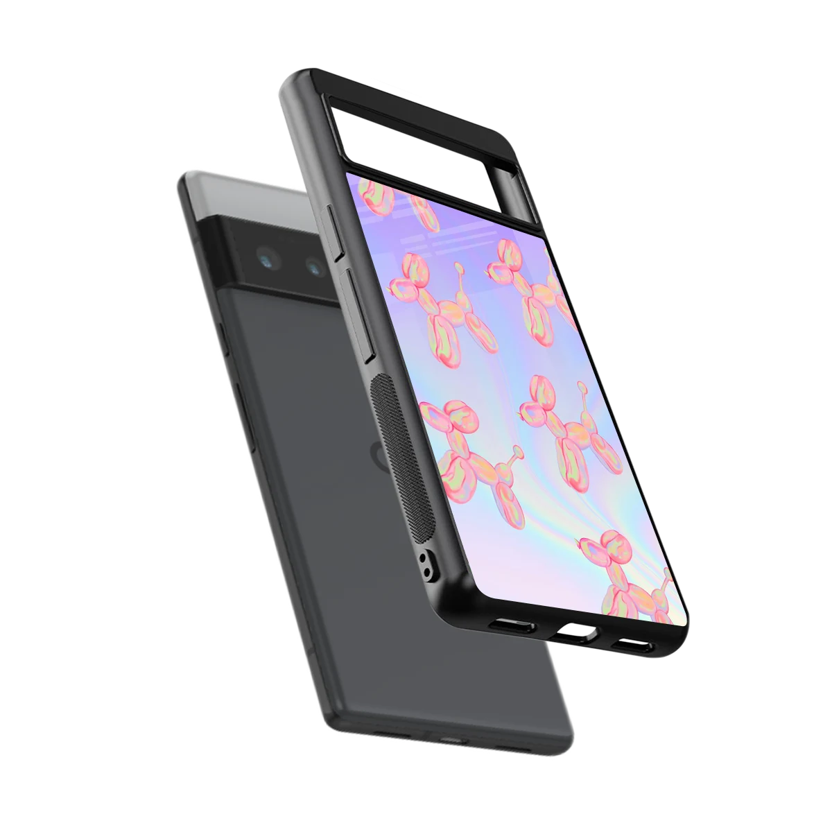 Unicorn Dreams sleek google pixel 6 pro cover with tempered glass back and TPU edges