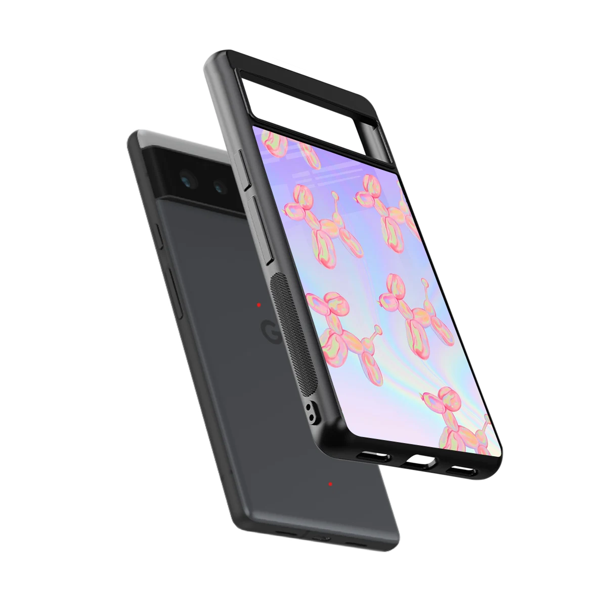 Unicorn Dreams sleek google pixel 6 cover with tempered glass back and TPU edges