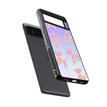 Unicorn Dreams sleek google pixel 6a cover with tempered glass back and TPU edges