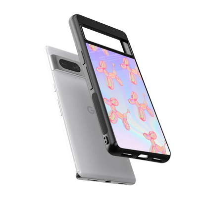 Unicorn Dreams sleek google pixel 7a cover with tempered glass back and TPU edges