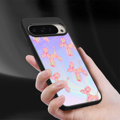 Unicorn Dreams sleek google pixel 9 pro xl cover with tempered glass back and TPU edges