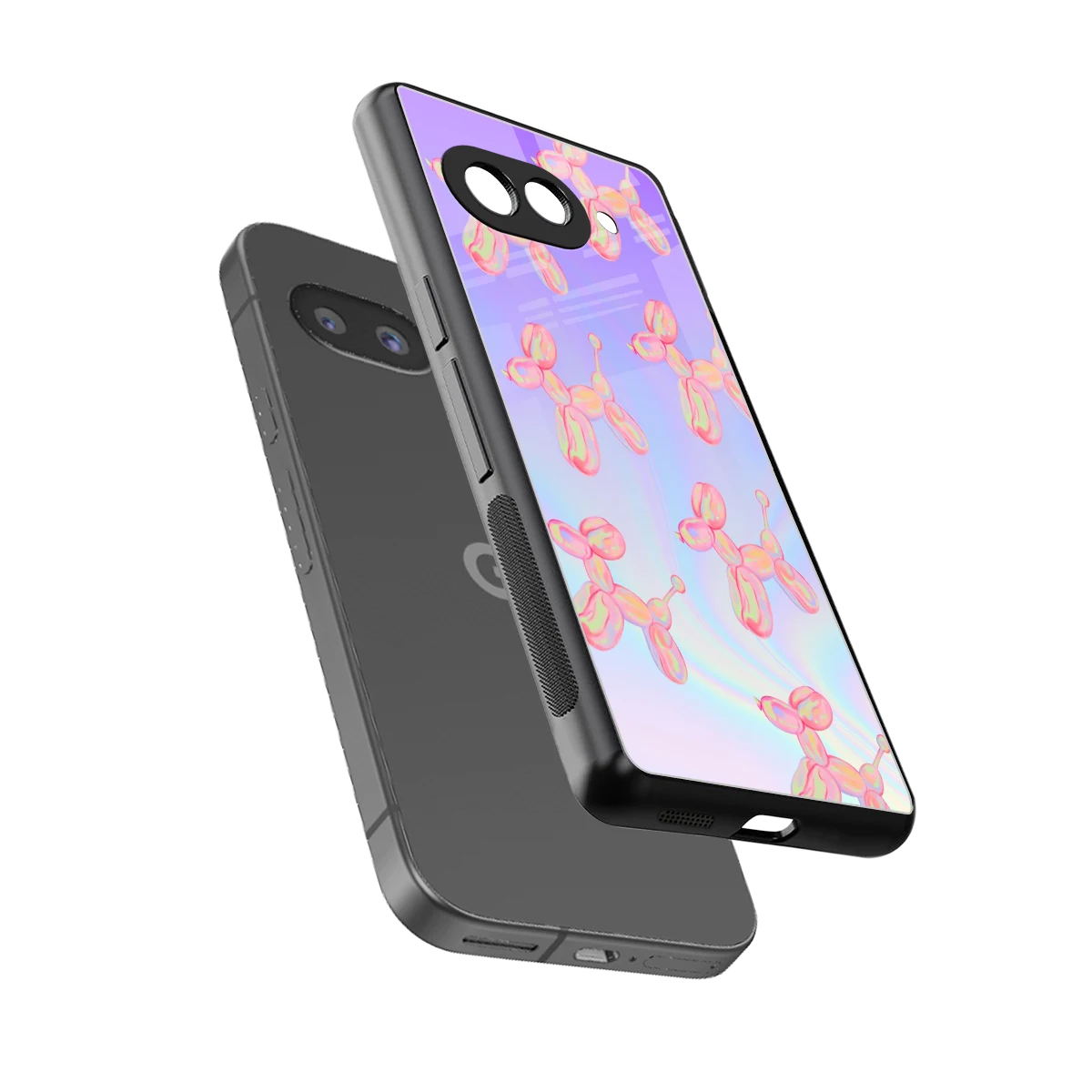 Unicorn Dreams sleek google pixel 10a cover with tempered glass back and TPU edges