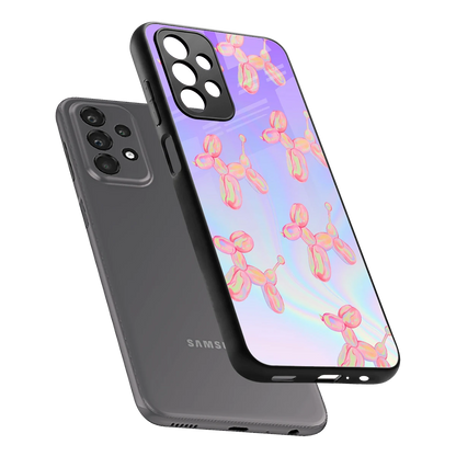 Unicorn Dreams sleek samsung galaxy a23 cover with tempered glass back and TPU edges