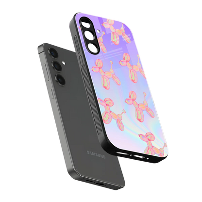 Unicorn Dreams sleek samsung galaxy a55 5g cover with tempered glass back and TPU edges