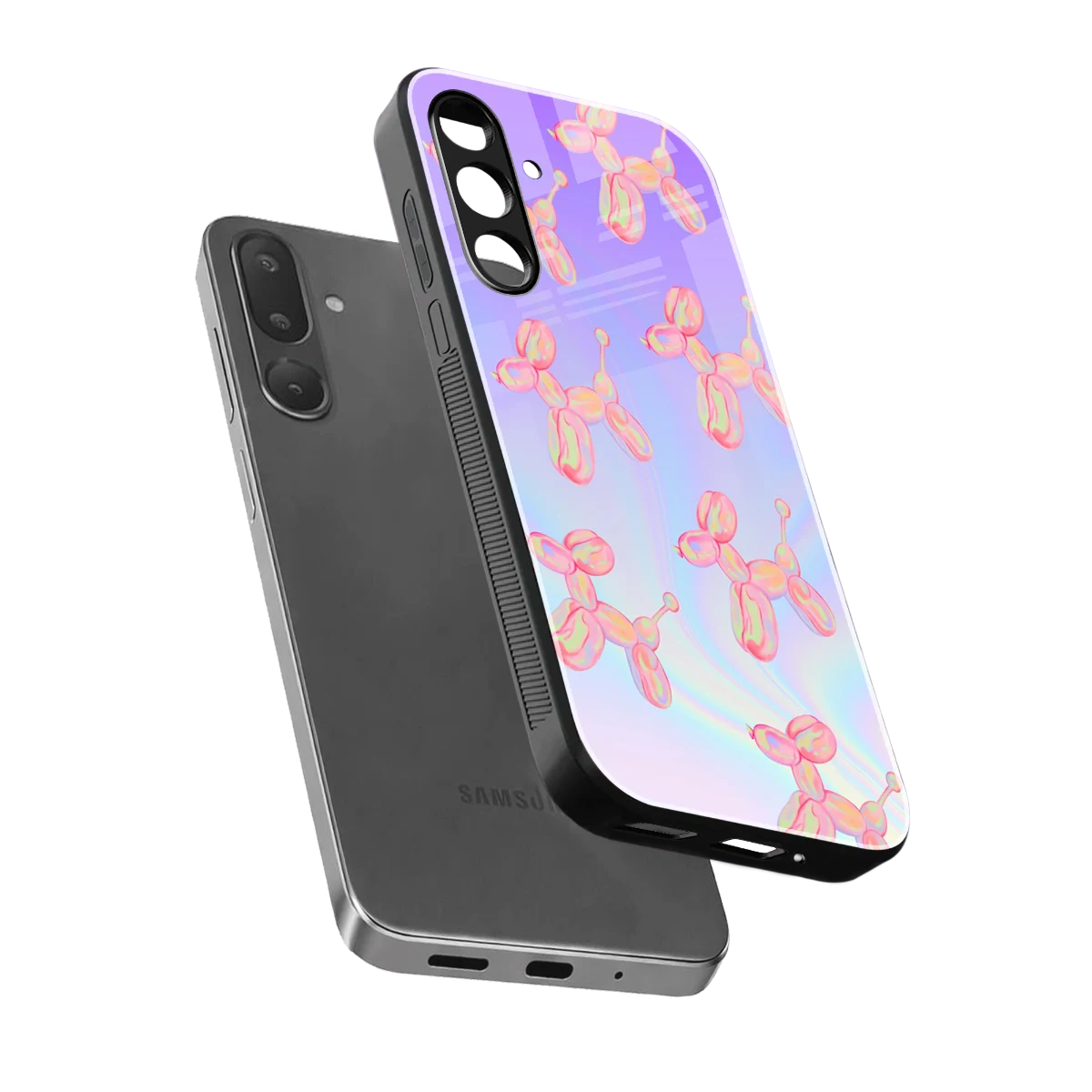 Unicorn Dreams sleek samsung galaxy m36 5g cover with tempered glass back and TPU edges