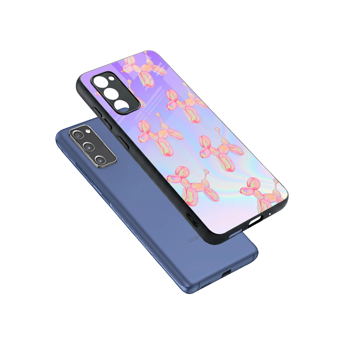 Unicorn Dreams sleek samsung galaxy s20 fe cover with tempered glass back and TPU edges