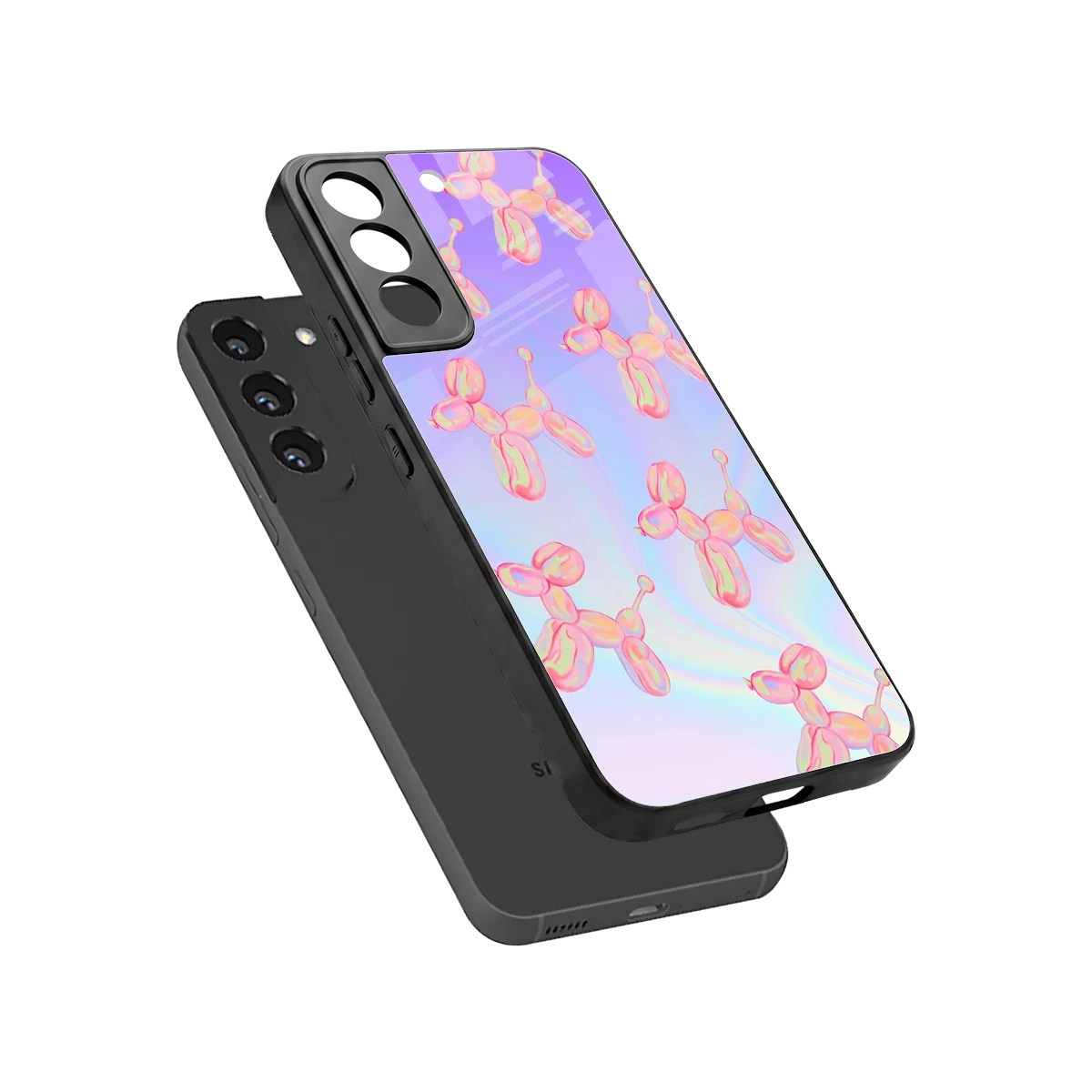 Unicorn Dreams sleek samsung galaxy s22 cover with tempered glass back and TPU edges