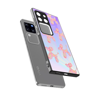Unicorn Dreams sleekvivo v30 pro cover with tempered glass back and TPU edges