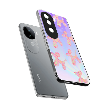 Unicorn Dreams sleek vivo v40e cover with tempered glass back and TPU edges